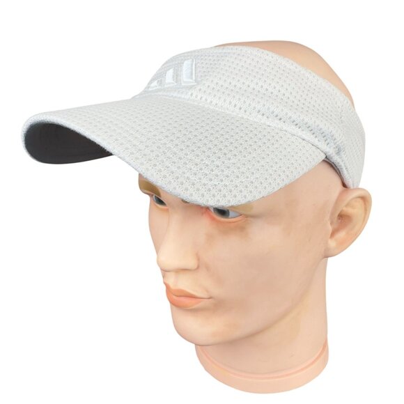 Adidas Visor Unisex White Waffle X-Static Technology  Breathable  Adjustable - Picture 4 of 11